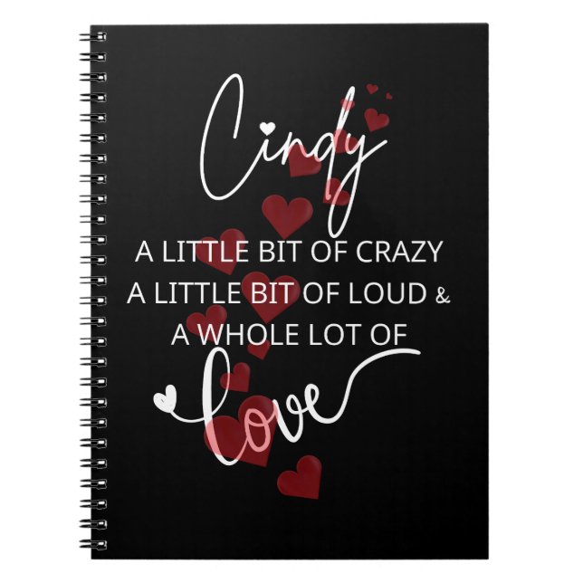 Cindy Lotta Love Notebook (Front)