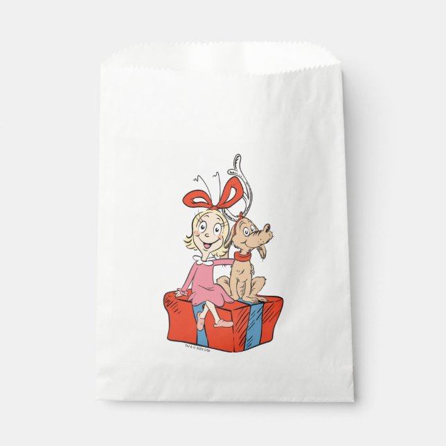 Cindy Lou Who and Max on a Present Favour Bag (Front)