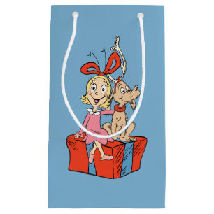 Cindy Lou Who and Max on a Present Small Gift Bag