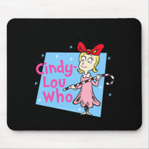 Cindy Lou Who Candy Cane  Mouse Pad