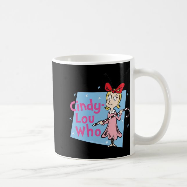 Cindy Lou Who Candy Cane T Shirt  Coffee Mug (Right)