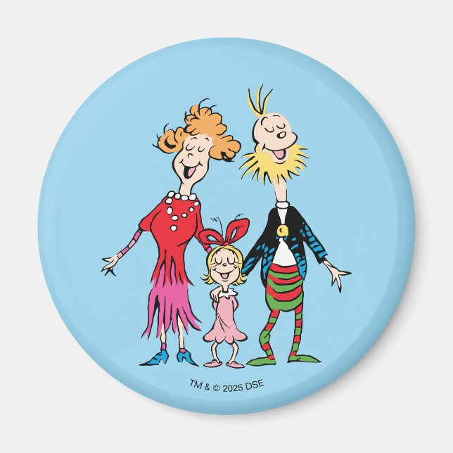 Cindy Lou Who's Family Portrait Magnet (Front)