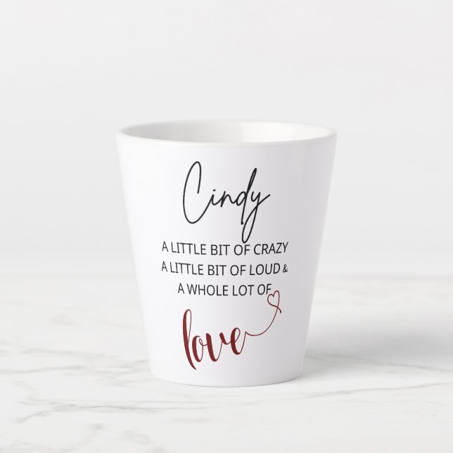 Cindy Love Latte Mug (Front)