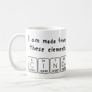 Cindy periodic table name mug