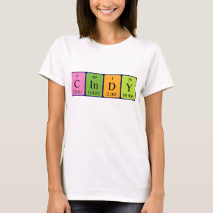 Cindy periodic table name shirt