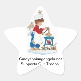 Cindy's Baking Angels Goodie Box Stickers! Star Sticker