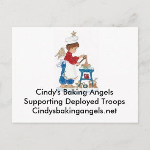 Cindy's Baking Angels Postcard for the Troops