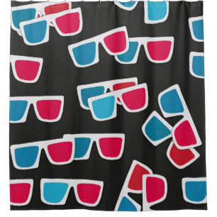 Cinema, 3d glasses pattern, seamless.
