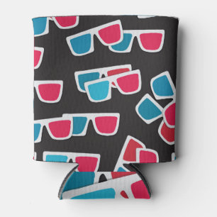 Cinema 3D Glasses: Seamless Pattern Can Cooler