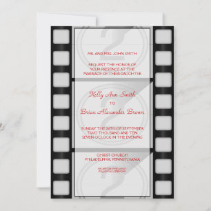 Cinéma Grande Invitation Rectangulaire