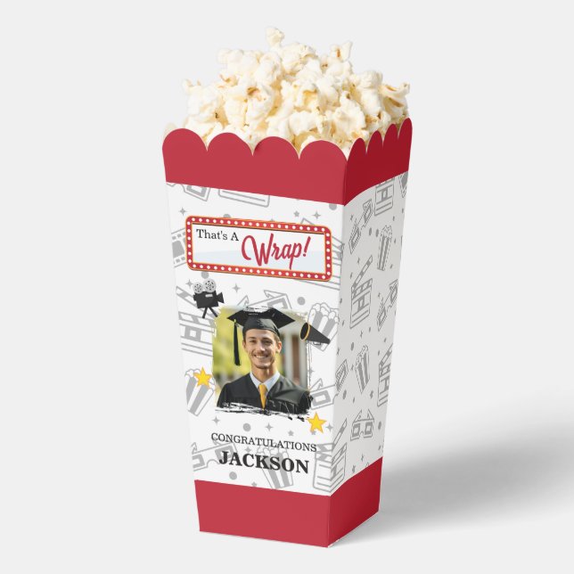 Cinema Lover Graduation Party Favor Box (Popped)