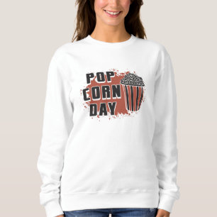 Cinema Movie Popcorn Day Snack Pop Film Gift Sweatshirt