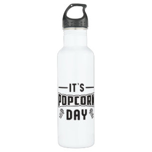 Cinema Popcorn Day Snack Movie Pop Film Gift 710 Ml Water Bottle