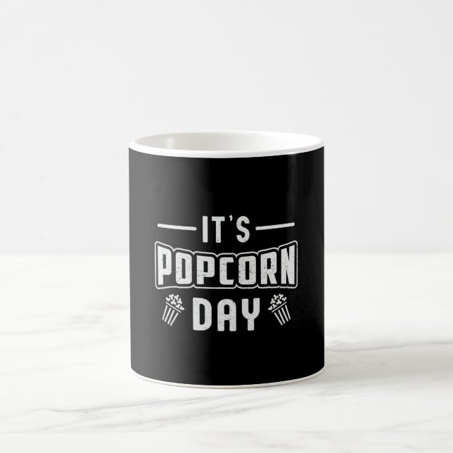Cinema Popcorn Day Snack Movie Pop Film Gift Idea Coffee Mug (Center)