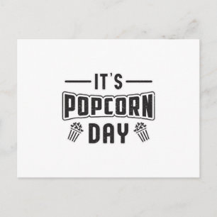 Cinema Popcorn Day Snack Movie Pop Film Gift Postcard