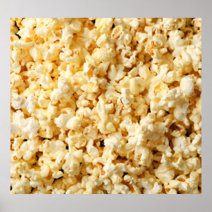 Cinema Popcorn Full Background. Poster