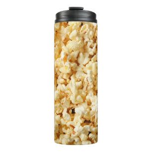 Cinema Popcorn Full Background. Thermal Tumbler