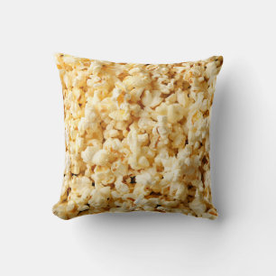 Cinema Popcorn Full Background. Throw Pillow