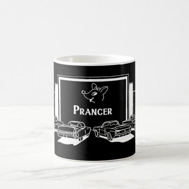 Cinema Reindeer - Prancer Coffee Mug (Center)