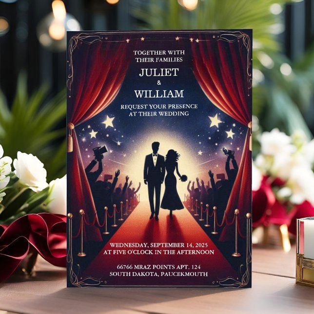 Cinema Retro Movie Ticket Most Popular Wedding Invitation (Creator Uploaded)