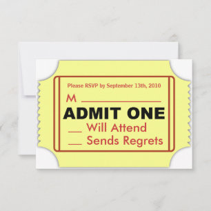 Cinema RSVP Card