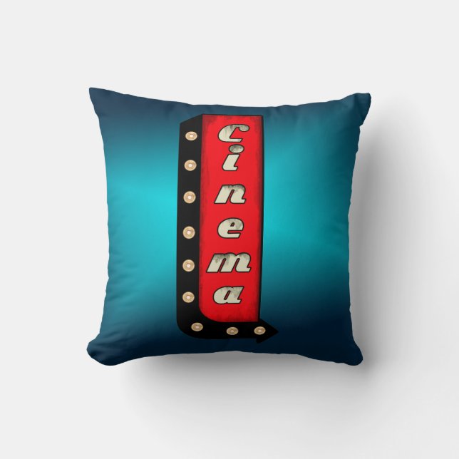 Cinema Throw Pillow (Front)