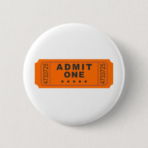Cinema Ticket 2 Inch Round Button