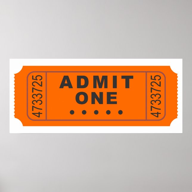 Cinema Ticket Poster (Front)