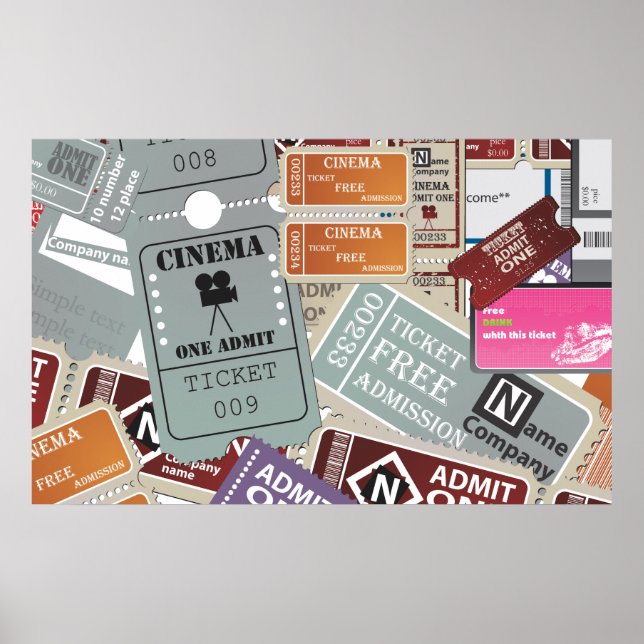 Cinema Ticket's Poster (Front)