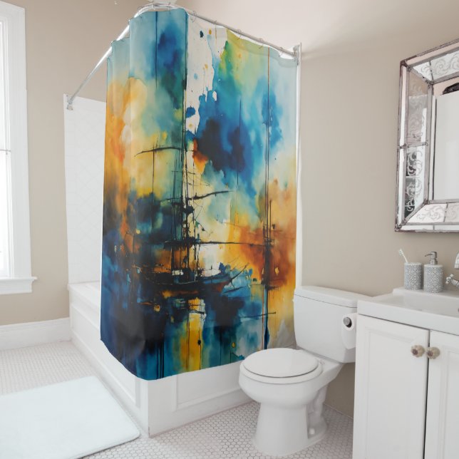 Cinematic Art | Modern Blue & Orange (In Situ)