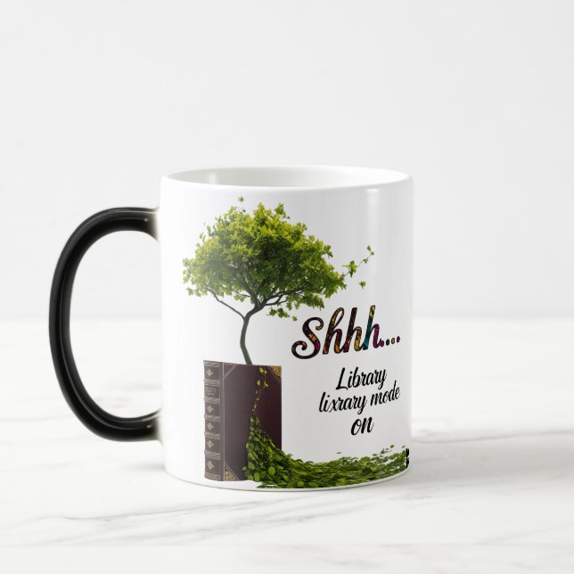 Cinematic Artistic Book Lover Gift Magic Mug (Left)