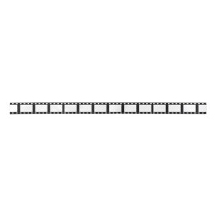 Cinematic Film Strip Satin Ribbon