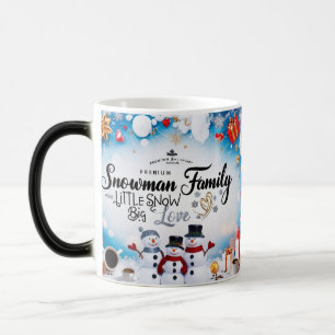 Cinematic Luxury Snowman Family Color Changing Mag Magic Mug