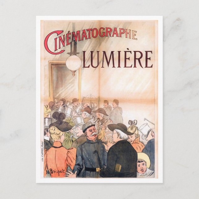 Cinématographe Lumière (1896) Henri Brispot Postcard (Front)