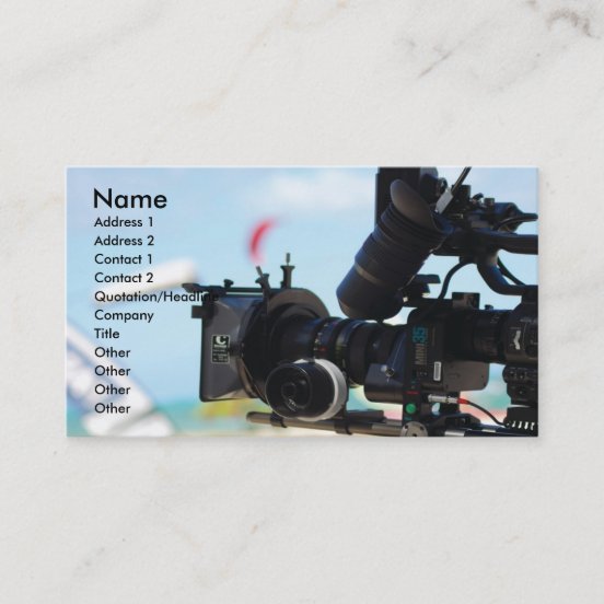 Videographer Business Cards & Profile Cards Zazzle CA