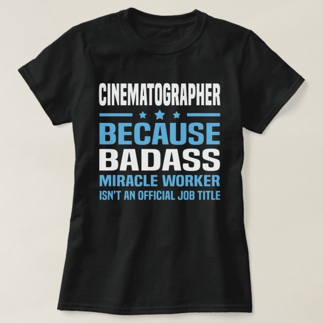 Cinematographer T-Shirt (Design Front)