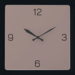 Cinereous Grey 98817B Colour - Option to Add Name Square Wall Clock<br><div class="desc">A full scale PNG image based on the HEX code (six-digit hex triplet) shown. Use this code to mix, match and customize any other item to go with this, or to add to other collections. Hex codes may be used to customize most text and background colours on Zazzle products. You...</div>