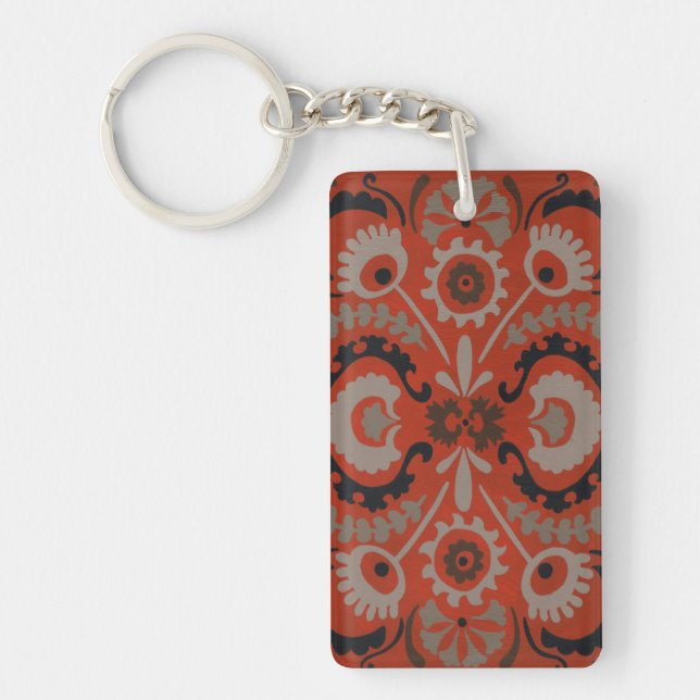 Cinnabar Suzani I Keychain (Front)