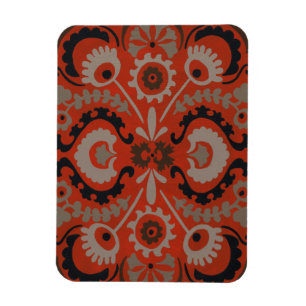 Cinnabar Suzani I Magnet