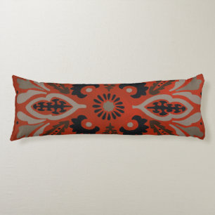Cinnabar Suzani II Body Pillow