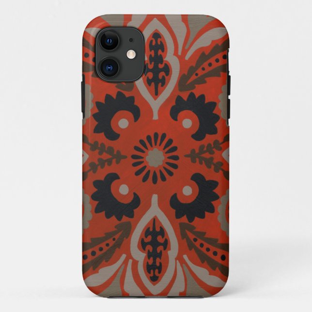 Cinnabar Suzani II Case-Mate iPhone Case (Back)