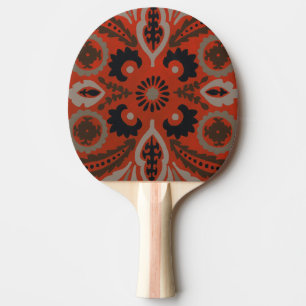 Cinnabar Suzani II Ping Pong Paddle