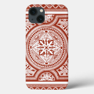 Cinnabar Woodblock IV iPhone 13 Case