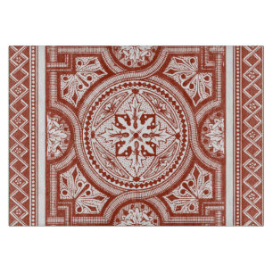 Cinnabar Woodblock IV Cutting Board