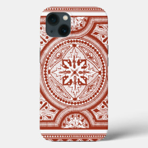 Cinnabar Woodblock IV iPhone 13 Case