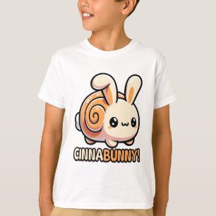 Cinnabunny! Cute Cinnamon Roll Bunny Pun T-Shirt