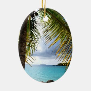 Cinnamon Bay, St. John USVI Ceramic Ornament