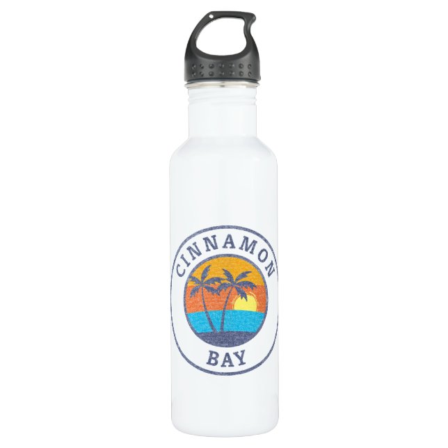 Cinnamon Bay, St. John, Usvi Faded Classic Style 710 Ml Water Bottle (Front)