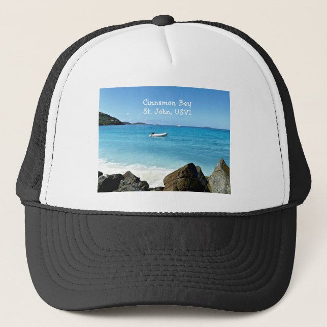Cinnamon Bay, St. John USVI Trucker Hat (Front)