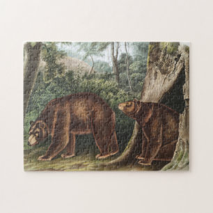 Cinnamon Bear (Ursus Americanus var. Cinnamonum) Jigsaw Puzzle